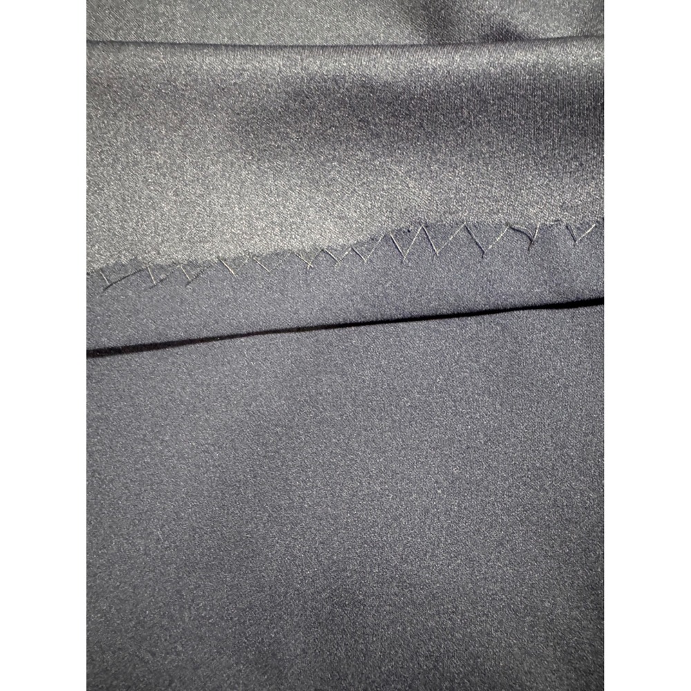 Calvin Klein Navy Puff Sleeve Belt Tie Waist Midi Dress Size 14W Altered Hem - Picture 10 of 10